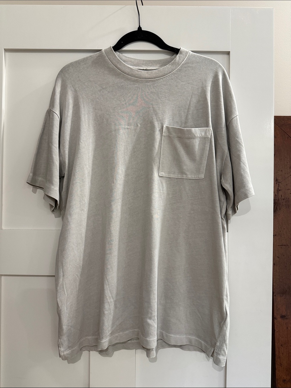 Madewell NWOT Men’s Oversized Sleeve Pocket T-Shirt - Light Gray/Greige